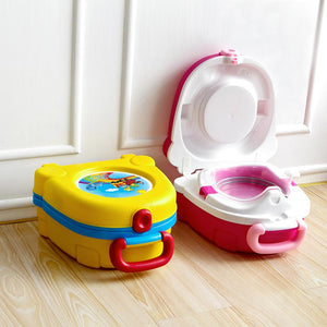 Baby Toilet Cute Portable Travel Car Infants Potty Chair Training Educational Children Pot Folding Seat Outdoor Squatty Potty