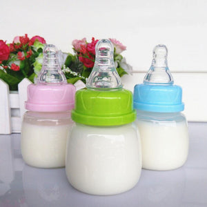 60ML Baby Mini Portable Feeding Bottle Newborn Kids Nursing Care Feeder Fruit Juice Medicine Milk BPA Free Safety Bottles