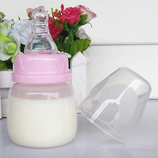 60ML Baby Mini Portable Feeding Bottle Newborn Kids Nursing Care Feeder Fruit Juice Medicine Milk BPA Free Safety Bottles