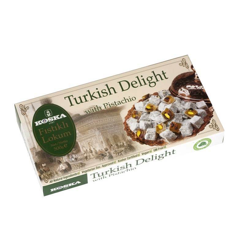 Koska Turkish Delight With Pistachio 500 Gr. NEW LISTING Delicious