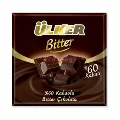 ULKER Milk Chocolate Bitter %60 " 6 x 2.47 oz 420 gr from TURKEY