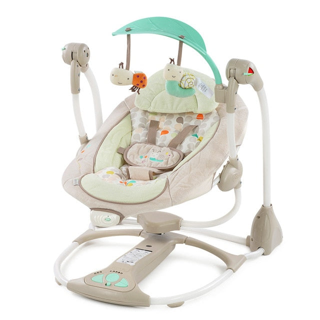 Newborn Baby Multi-function Music Electric Swing Sleeping Comfort Cradle Foldable Shaker Rocking Chair With Comfort Cushion