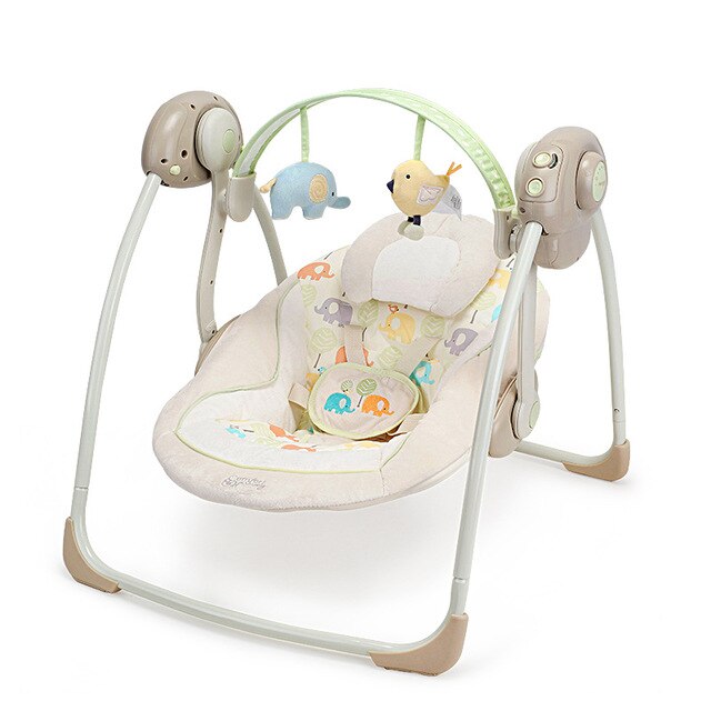 Newborn Baby Multi-function Music Electric Swing Sleeping Comfort Cradle Foldable Shaker Rocking Chair With Comfort Cushion