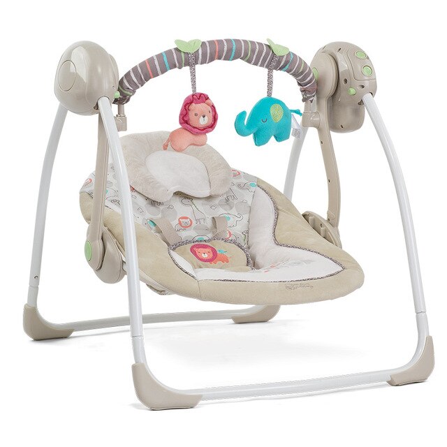 Newborn Baby Multi-function Music Electric Swing Sleeping Comfort Cradle Foldable Shaker Rocking Chair With Comfort Cushion