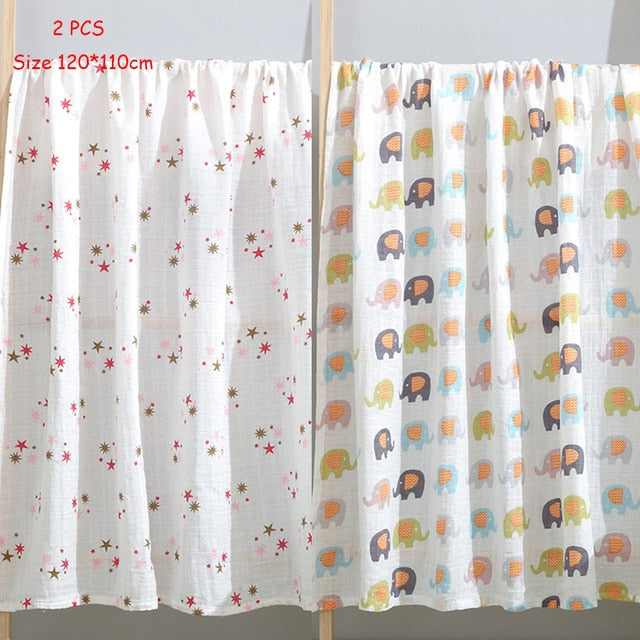 4 Pcs/Lot 100% Cotton Flannel Receiving Baby Blanket Soft Baby Muslin Diapers Newborn Swaddle Blanket Muslin Swaddle 76*76 CM