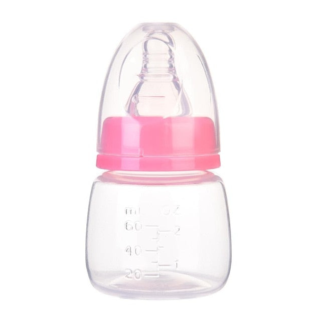 Infant Baby Mini Portable Feeding Nursing Bottle BPA Free Safe Newborn Kids Nursing Care Feeder Fruit Juice Milk Bottles 60ML