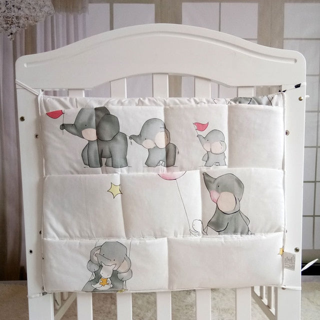 Baby Bedding Set 100%Cotton Cartoon Crib Bed Bumper Newborns Sheet Duvet Cover Child Bed Protector Baby Washable Cot Bedding Set