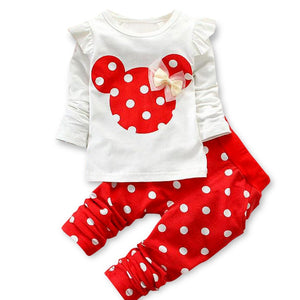 Girls Clothing Sets 2020 Winter Girls Clothes Set T-shirt+pants 2 pcs Kids Clothes Girl Sport Suit Children Clothes 6M-24M