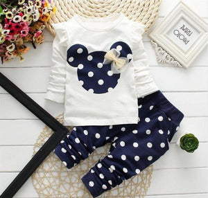 Girls Clothing Sets 2020 Winter Girls Clothes Set T-shirt+pants 2 pcs Kids Clothes Girl Sport Suit Children Clothes 6M-24M