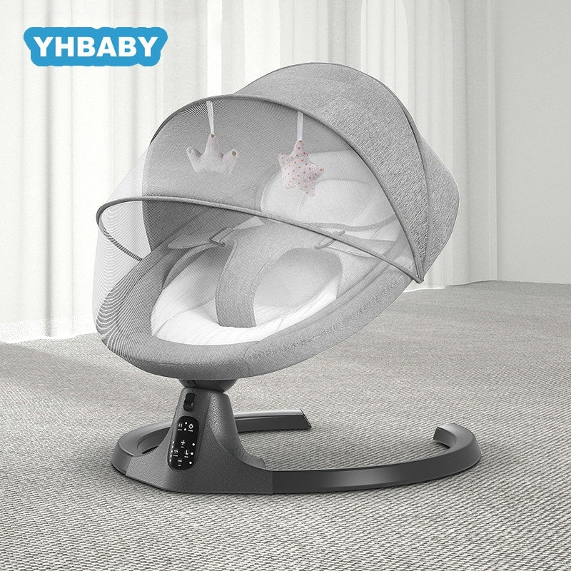 Baby Swing Multifunctional Aluminum Alloy Baby Rocking Chair Electric Baby Cradle With Remote Control Cradle Rocking Chair