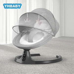 Baby Swing Multifunctional Aluminum Alloy Baby Rocking Chair Electric Baby Cradle With Remote Control Cradle Rocking Chair