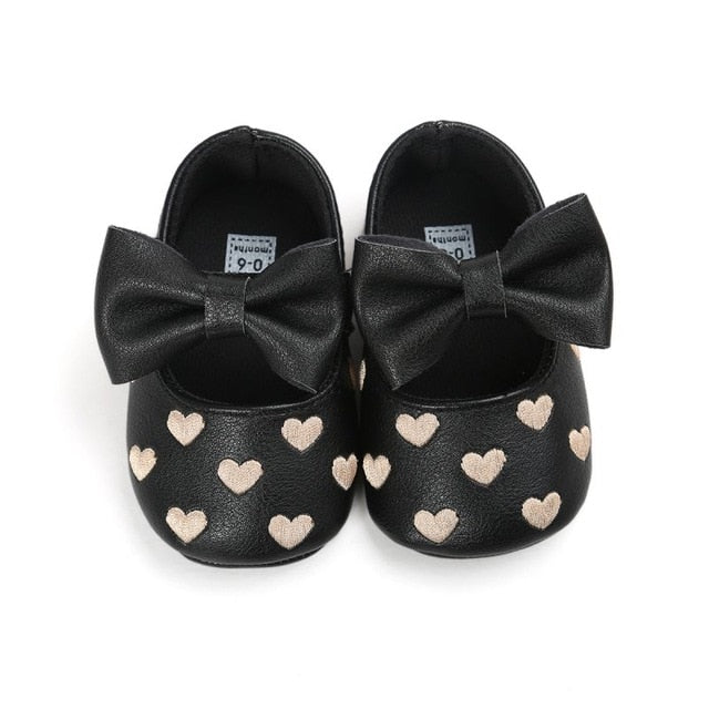 Baby PU Leather Baby Boy Girl Baby Moccasins Moccs Shoes Bow Fringe Soft Soled Non-slip Footwear Crib Shoes