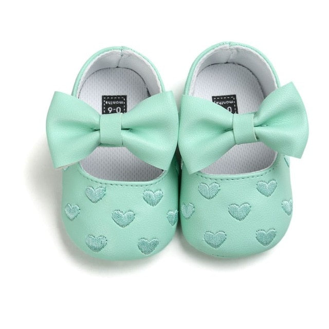 Baby PU Leather Baby Boy Girl Baby Moccasins Moccs Shoes Bow Fringe Soft Soled Non-slip Footwear Crib Shoes