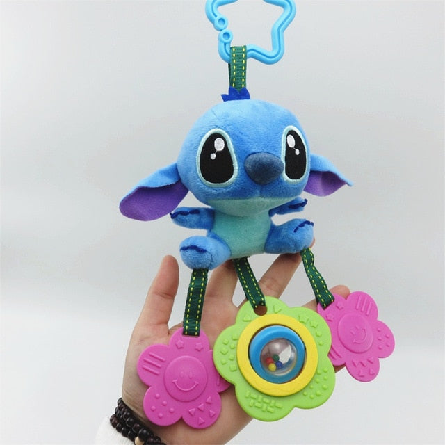 Cartoon stitch elephant donkey plush toys baby rattle Hand Bell Baby Stroller Crib Hanging Rattles Christmas birthday gifts