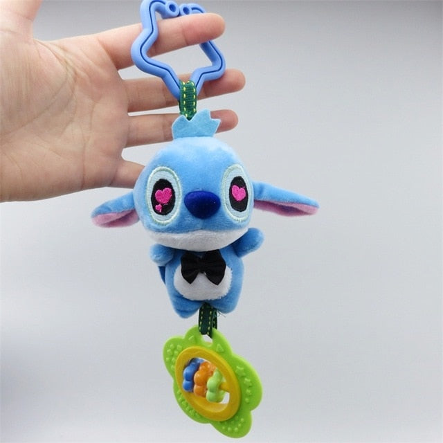 Cartoon stitch elephant donkey plush toys baby rattle Hand Bell Baby Stroller Crib Hanging Rattles Christmas birthday gifts