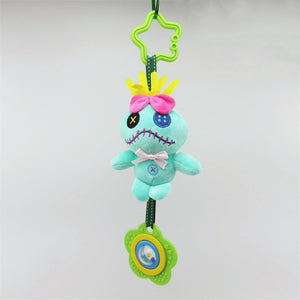 Cartoon stitch elephant donkey plush toys baby rattle Hand Bell Baby Stroller Crib Hanging Rattles Christmas birthday gifts