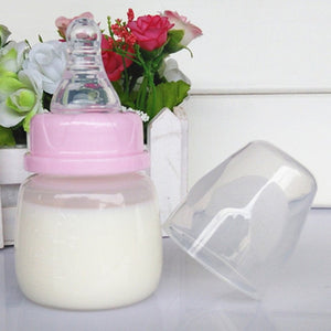 100% Brand New Infant Baby Feeding 0-18 Months Feeder 60ML PP Nursing Juice Milk Mini Hardness Bottle Baby Bottles And Nipples