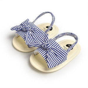 Newborn Baby Girls Shoes Bow Breathable Anti-Slip Summer Shoes Sandals Toddler Soft Soled First Walkers Shoe