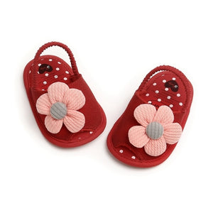 Newborn Baby Girls Shoes Bow Breathable Anti-Slip Summer Shoes Sandals Toddler Soft Soled First Walkers Shoe