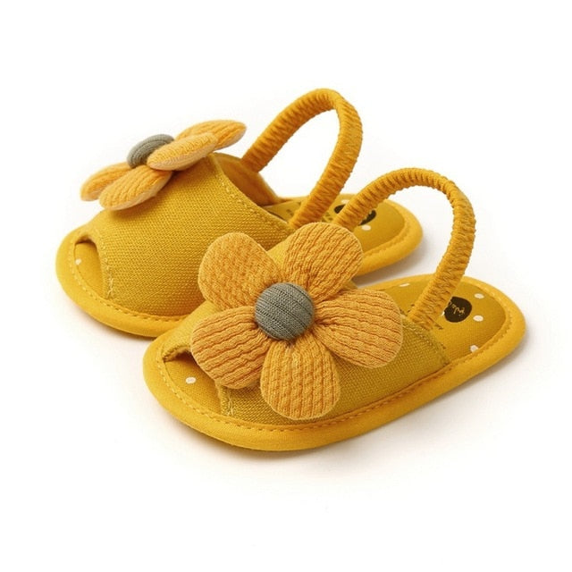 Newborn Baby Girls Shoes Bow Breathable Anti-Slip Summer Shoes Sandals Toddler Soft Soled First Walkers Shoe