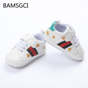 BAMSGCI fashion Kids Baby Shoes Newborn Baby Boys Girls Toddlers Shoes Sports Sneakers Non-Slip Breathable Soft Sole 0-18 Months