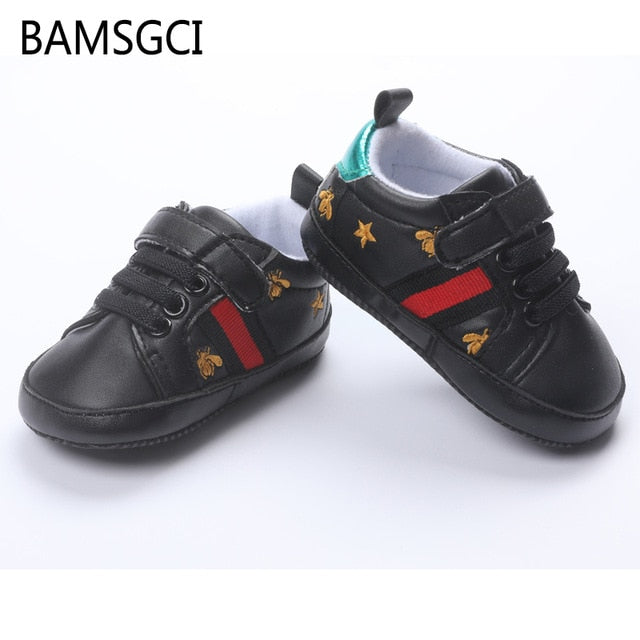 BAMSGCI fashion Kids Baby Shoes Newborn Baby Boys Girls Toddlers Shoes Sports Sneakers Non-Slip Breathable Soft Sole 0-18 Months