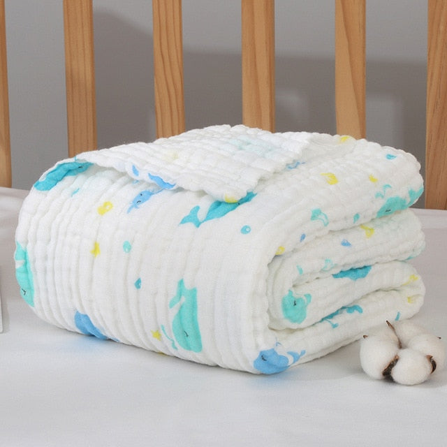 Baby Blankets Newborn Cotton Baby Blanket Newborn Baby Swaddle Wrap Muselina Bebe Algodon Wrapple Bamboo Muslin Blanket Stroller