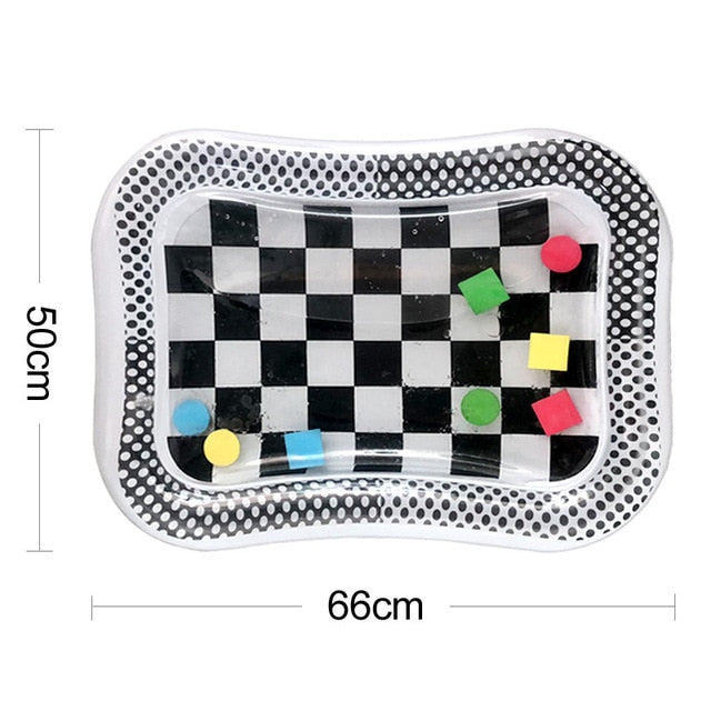 Baby Kids Water Play Mat Inflatable PVC Infant Tummy Time Playmat Toddler Water Pad For Baby Fun Activity Play Center