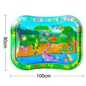 Baby Kids Water Play Mat Inflatable PVC Infant Tummy Time Playmat Toddler Water Pad For Baby Fun Activity Play Center