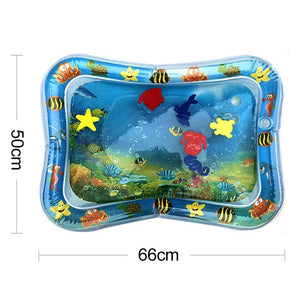 Baby Kids Water Play Mat Inflatable PVC Infant Tummy Time Playmat Toddler Water Pad For Baby Fun Activity Play Center