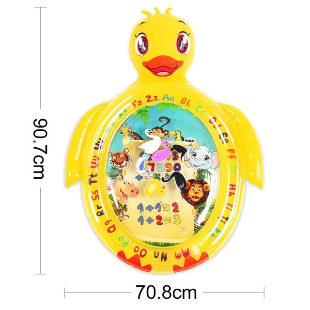 Baby Kids Water Play Mat Inflatable PVC Infant Tummy Time Playmat Toddler Water Pad For Baby Fun Activity Play Center