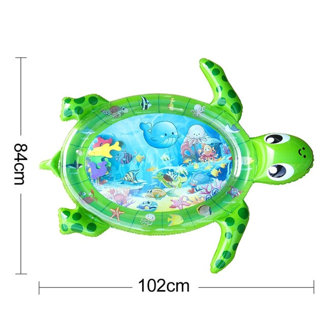 Baby Kids Water Play Mat Inflatable PVC Infant Tummy Time Playmat Toddler Water Pad For Baby Fun Activity Play Center