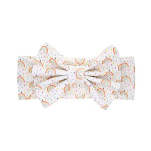 Children Floral Print Bow Wide Hair Head Band Headdress Accessories Baby Newborn Headband Headwear Headwrap Accessories Gifts