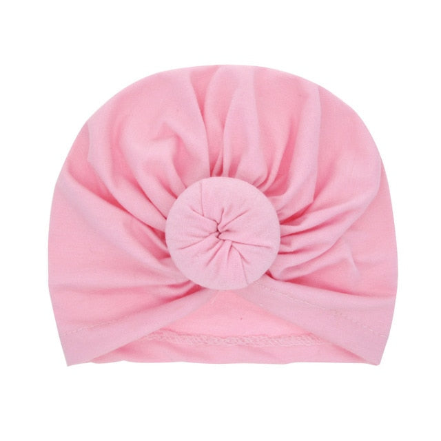 New Fashion Baby Girls Headband Kids Round Turban Hats Round Circle Elastic Wide Hair Band Hats Headwear Hair Bows