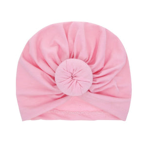 New Fashion Baby Girls Headband Kids Round Turban Hats Round Circle Elastic Wide Hair Band Hats Headwear Hair Bows