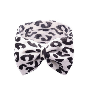 Baby Girls Leopard Big Bow Headbands Turban Bandana Hair Band Kids Soft Stretch Bowknot Head Wrap Toddler Elastic Accessories