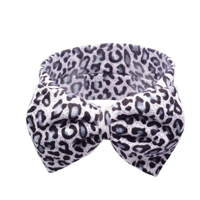 Baby Girls Leopard Big Bow Headbands Turban Bandana Hair Band Kids Soft Stretch Bowknot Head Wrap Toddler Elastic Accessories